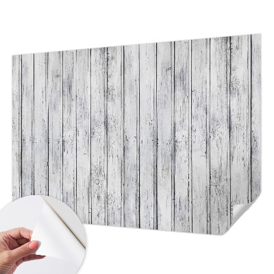 Fotobehang voor de kinderkamer met print van houten planken