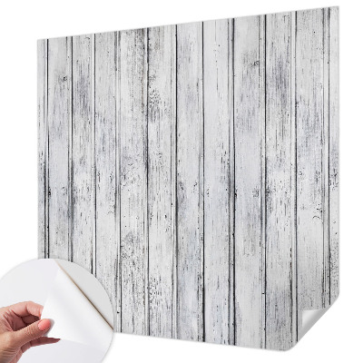 Fotobehang voor de kinderkamer met print van houten planken