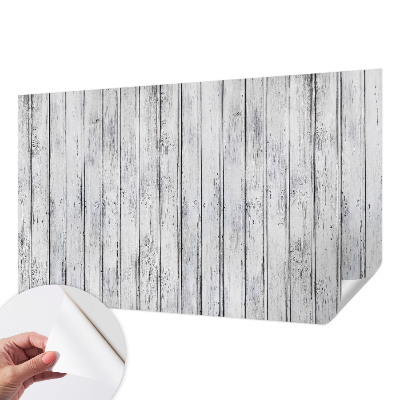 Fotobehang voor de kinderkamer met print van houten planken