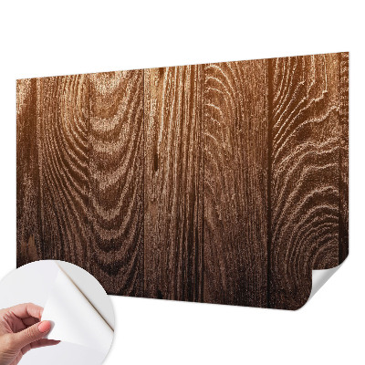 Fotobehang babykamer met houten ringen voor eenvoudige ophanging