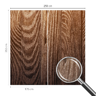 Fotobehang babykamer met houten ringen voor eenvoudige ophanging