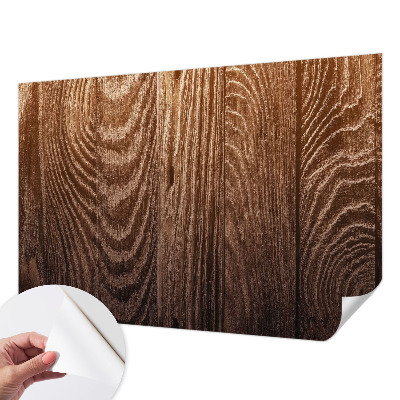 Fotobehang babykamer met houten ringen voor eenvoudige ophanging