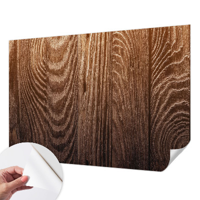 Fotobehang babykamer met houten ringen voor eenvoudige ophanging