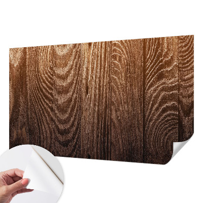 Fotobehang babykamer met houten ringen voor eenvoudige ophanging