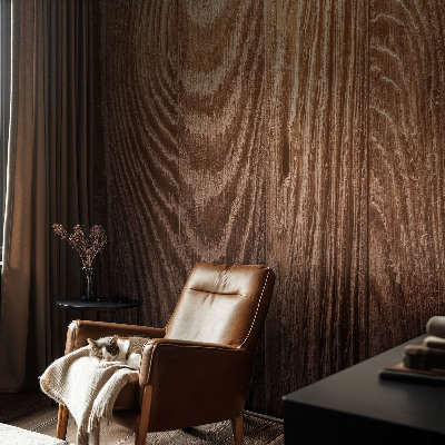 Fotobehang babykamer Houten ringen