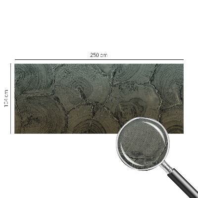 Foto behang voor de keuken Houten ringen