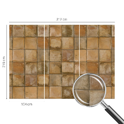 Zelfklevend fotobehang Rustiek mozaïek