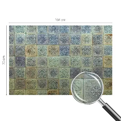 Fotobehang zelfklevend met geometrische tegelprint