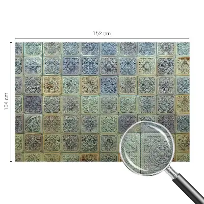 Fotobehang zelfklevend met geometrische tegelprint
