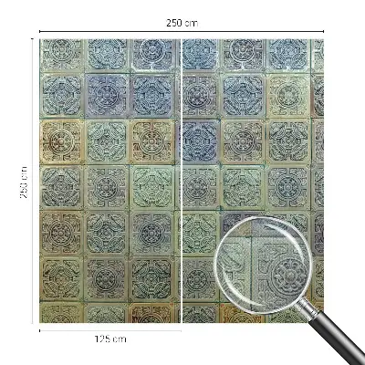 Fotobehang zelfklevend met geometrische tegelprint