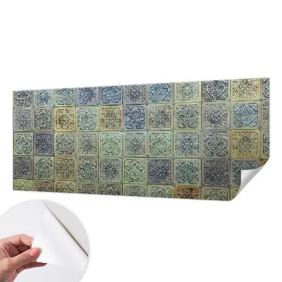 Fotobehang zelfklevend met geometrische tegelprint