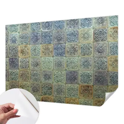 Fotobehang zelfklevend met geometrische tegelprint