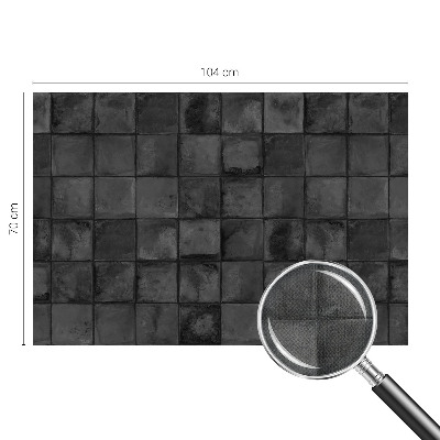 Zelfklevend fotobehang op maat Grijze tegels