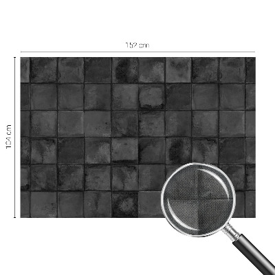Zelfklevend fotobehang op maat Grijze tegels