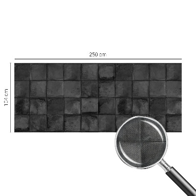 Zelfklevend fotobehang op maat Grijze tegels