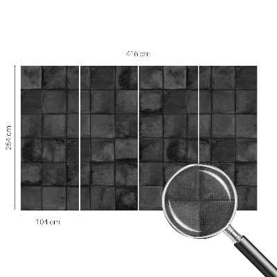 Zelfklevend fotobehang op maat Grijze tegels