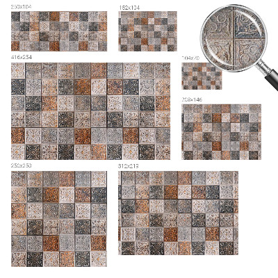 Zelfklevende behangsticker Siertegels