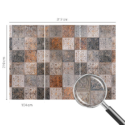 Zelfklevende behangsticker Siertegels