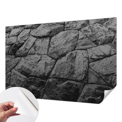 Foto behang voor de kinderkamer met steenstructuren