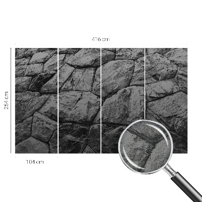 Foto behang voor de kinderkamer Steenstructuren