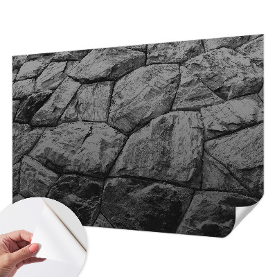 Foto behang voor de kinderkamer met steenstructuren