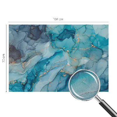 Fotobehang voor de kinderkamer met een blauw abstract patroon