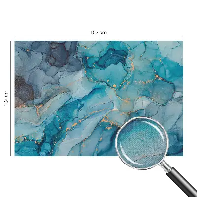 Fotobehang voor de kinderkamer met een blauw abstract patroon