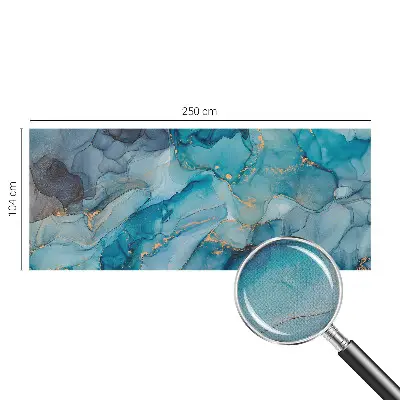 Fotobehang voor de kinderkamer met een blauw abstract patroon