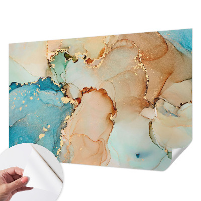 Fotobehang babykamer met een kleurrijk abstract ontwerp