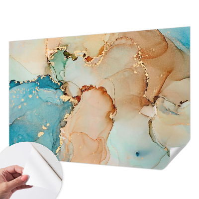 Fotobehang babykamer met een kleurrijk abstract ontwerp