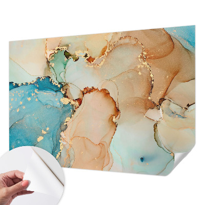 Fotobehang babykamer met een kleurrijk abstract ontwerp
