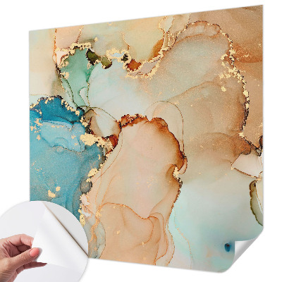 Fotobehang babykamer met een kleurrijk abstract ontwerp