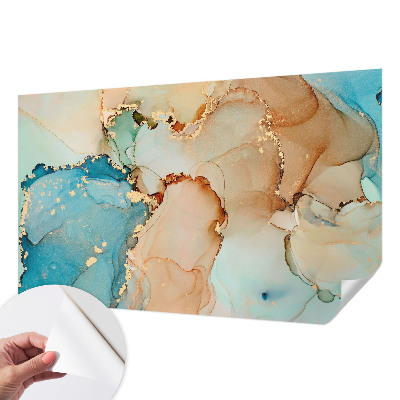 Fotobehang babykamer met een kleurrijk abstract ontwerp