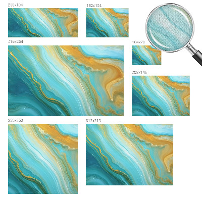 Fotobehang tienerkamer Abstracte golven