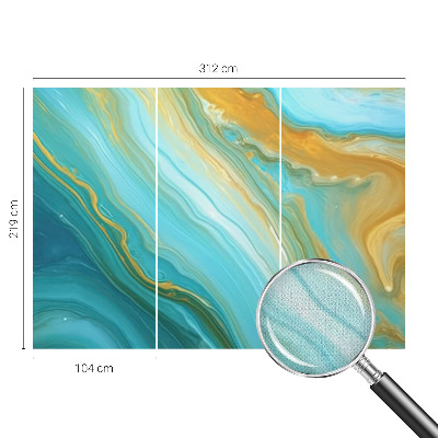 Fotobehang tienerkamer Abstracte golven