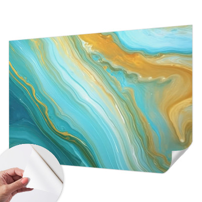 Fotobehang tienerkamer Abstracte golven