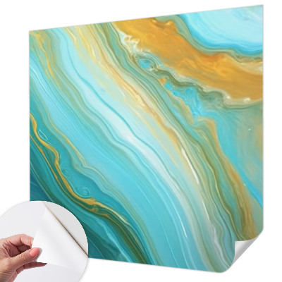 Fotobehang tienerkamer Abstracte golven