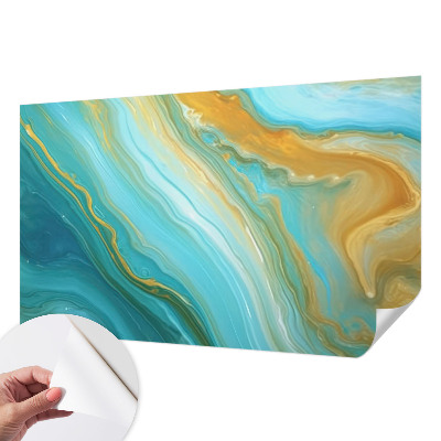 Fotobehang tienerkamer Abstracte golven