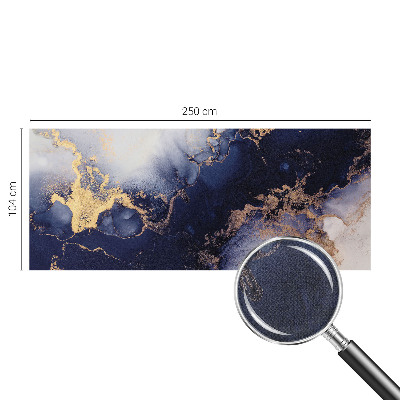 Foto behang voor de keuken Marineblauwe golven