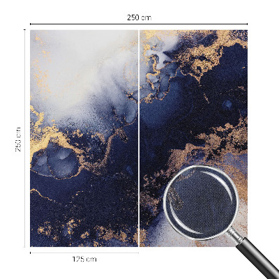 Foto behang voor de keuken Marineblauwe golven