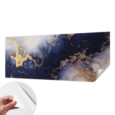 Foto behang voor de keuken Marineblauwe golven