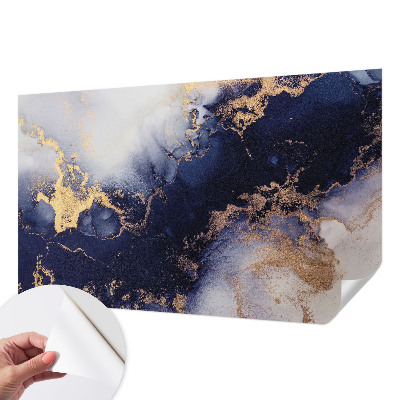 Foto behang voor de keuken Marineblauwe golven