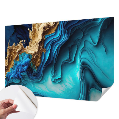 Zelfklevende behangsticker Energiegolven