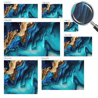 Zelfklevende behangsticker Energiegolven