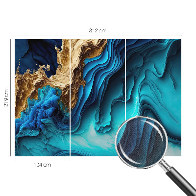 Zelfklevende behangsticker Energiegolven