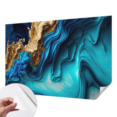 Zelfklevende behangsticker Energiegolven