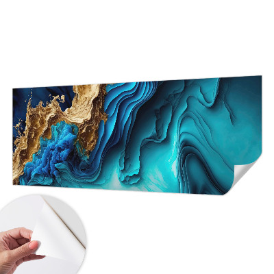 Zelfklevende behangsticker Energiegolven