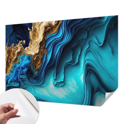 Zelfklevende behangsticker Energiegolven