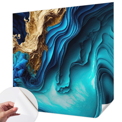 Zelfklevende behangsticker Energiegolven