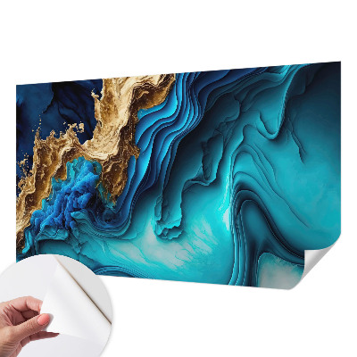 Zelfklevende behangsticker Energiegolven